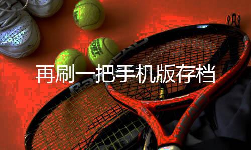 再刷一把手机版存档下载