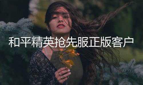 和平精英抢先服正版客户端下载