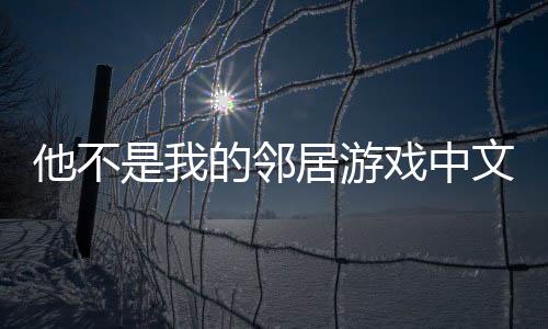 他不是我的邻居游戏中文版下载