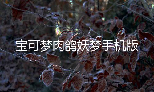 宝可梦肉鸽妖梦手机版下载